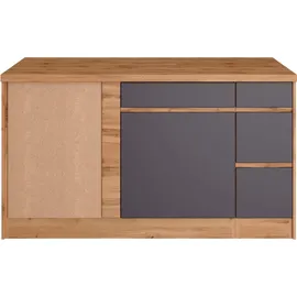 kochstation Winkelküche L-Form 490 cm braun