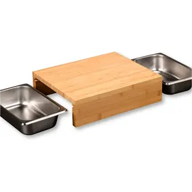KESPER Schneidebrett-Set Bambus 3-tlg. 35 x 29 x 9,5 cm Braun