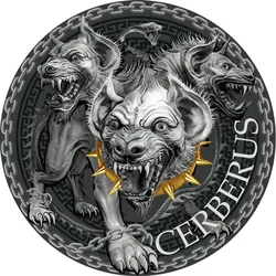 Götter und Helden: 1-Unzen-Silber-Gedenkmünze "Zerberus"