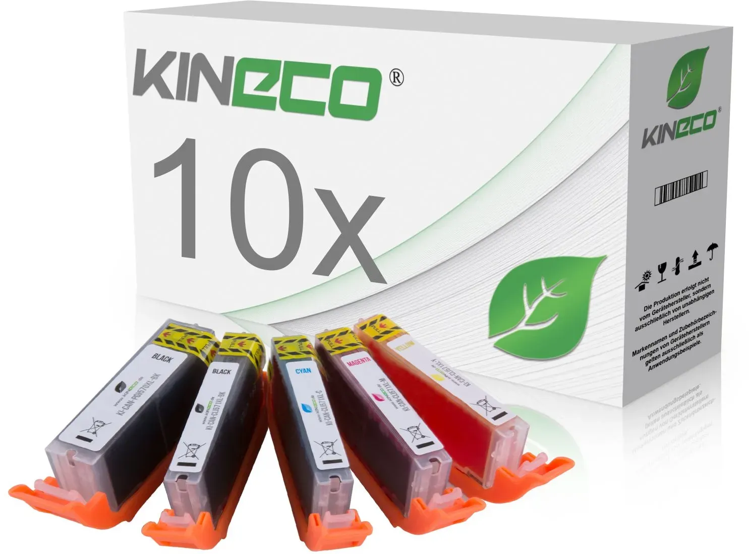 10 Tintenpatronen kompatibel zu Canon PGI570XL CLI571XL XL