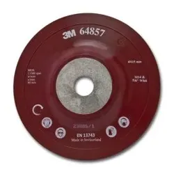 Hochleistungsstützteller flach, rot, 115mm, M14, flexibel