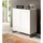 inn.furn Schuhschrank 90 x 97 x 38 cm 4 Fächer / weiß / Eiche Artisan