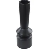 Beliani Blumenvase PEANIA Keramik 30 cm Schwarz