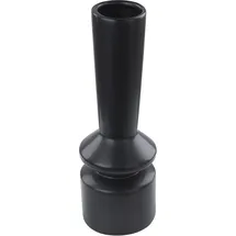 Beliani Blumenvase PEANIA Keramik 30 cm Schwarz