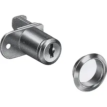 Hekna Zentralverschluss 120, Zylinder ø 16,5 mm, Zamak vernickelt