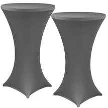 nyvi Stehtischhusse Gala Anthrazit Ø 80-85 cm 2er Set