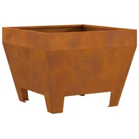 vidaXL - Feuerstelle Quadratisch 50x50x30 cm Cortenstahl