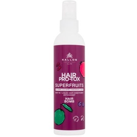 Kallos Cosmetics Hair Pro-Tox Superfruits Hair Bomb 200 ml Stärkender Conditioner ohne Ausspülen für Frauen