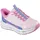 SKECHERS Glide-Step + Vista Lane Kinder Pink/Blau 31