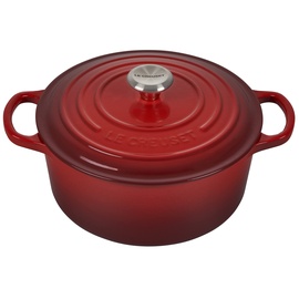 Le Creuset Signature Bräter 22 cm rund kirschrot