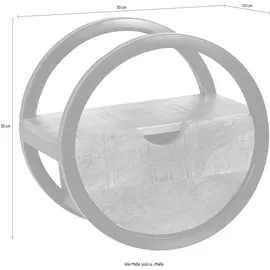 SIT Möbel Wandregal 30 x 20 x 30 cm Schwarz