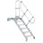 ZARGES LM-Treppe mit Plattform 100 cm 2,79 m Aluminium/Stahl