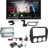 Kenwood DMX8021DABS Android Auto CarPlay Einbauset für Mazda MX-5 NC FL