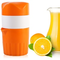 Elektrische Zitruspresse, Orangensaftpresse, Tragbare Orangensaftmaschine, Manuelle Hand-Zitrusorangen-Zitronenpresse für Orange, Zitrone, Grapefruit