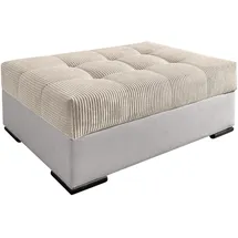 Collection AB Hocker Josy 98 x 41 x 68 cm Polyester Silbergrau/Natur