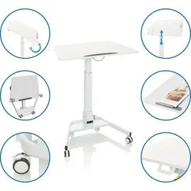 HJH Office Stehschreibtisch STAND VM-SU II Weiß