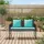 vidaXL 2-Seater 116 x 56 x 75 cm Schwarz