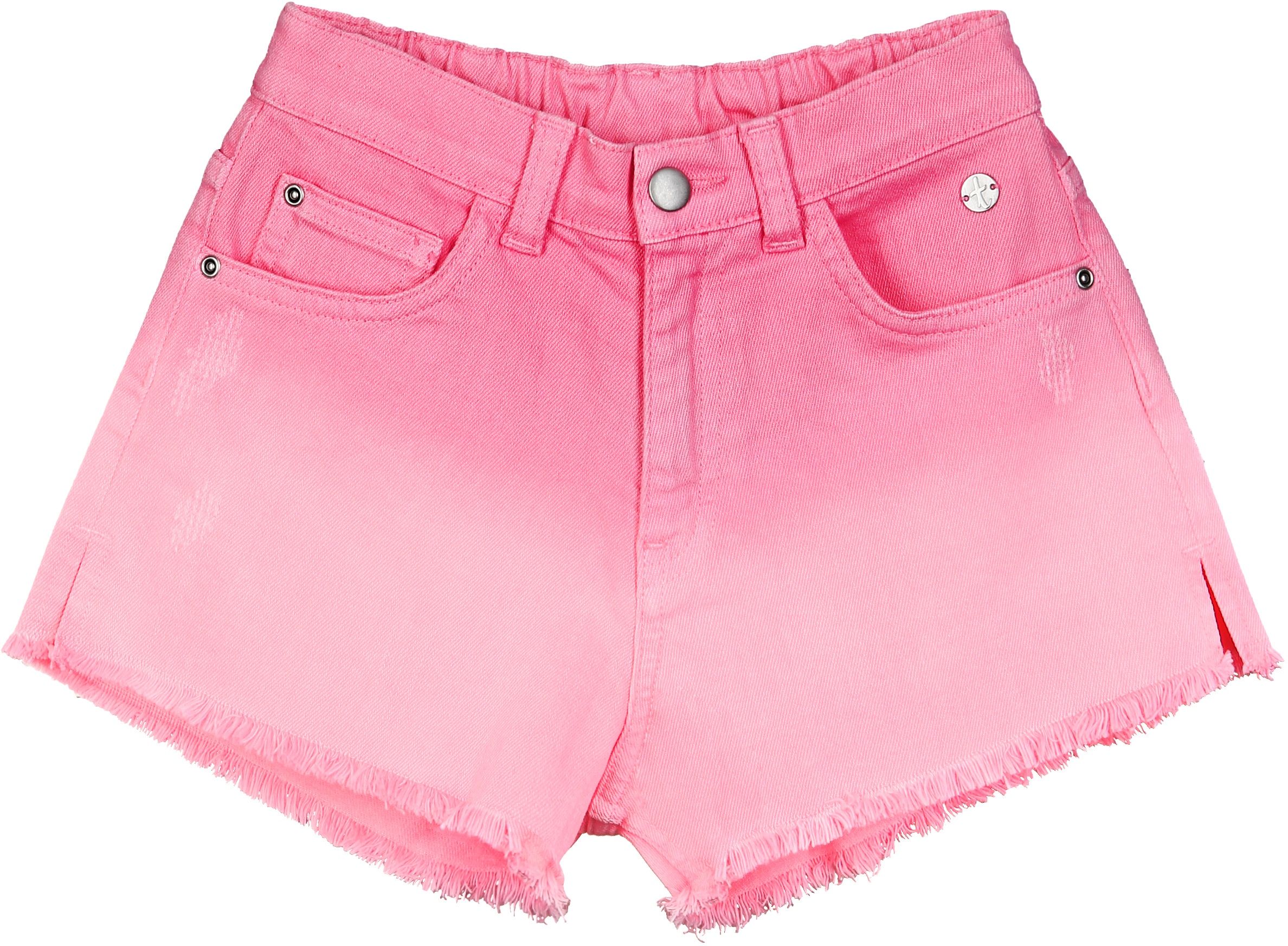 tausendkind collection - Jeans-Shorts SONNENAUFGANG in rosa, Gr.134