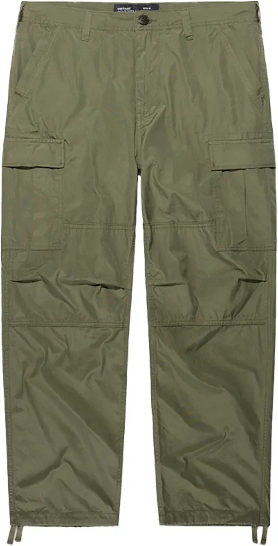 Vintage Industries Bruce Broek, groen, L Voorman