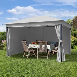 TOOLPORT Gartenpavillon 3 x 4 m inkl. Seitenteile stone