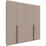 WIMEX Kleiderschrank »Mugano,in 8 Breiten,3 Höhen,2 Tiefen, viele Farben, Made in Germany« in Basic oder Premium Ausstattung, mit langen oder kurzen Griffen aus Metall, mit oder ohne Spiegel, schwarz