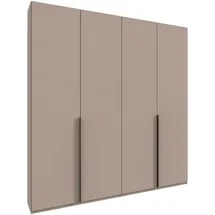 WIMEX Kleiderschrank »Mugano,in 8 Breiten,3 Höhen,2 Tiefen, viele Farben, Made in Germany« in Basic oder Premium Ausstattung, mit langen oder kurzen Griffen aus Metall, mit oder ohne Spiegel, schwarz