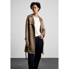 STREET ONE Velours-Look Trenchcoat - 46