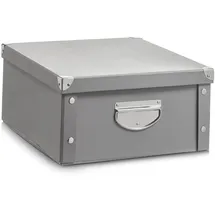 Zeller Aufbewahrungsbox, grau, 40 x 33 x 17 cm