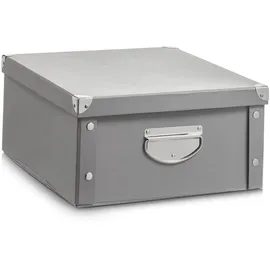 Zeller Aufbewahrungsbox, grau, 40 x 33 x 17 cm
