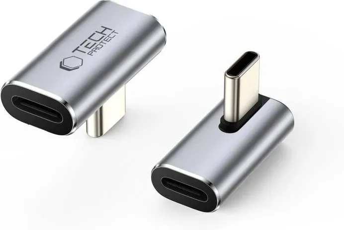 Tech-Protect Ultraboost AA03 USB-C Winkeladapter - Grau