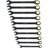 Brüder Mannesmann Werkzeuge Quantool Gabel-Knarren-Ringschlüsselsatz, 10-tlg.