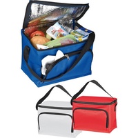 MacMa Kühltasche für 6 Dosen 0,5 Liter, blau, rot