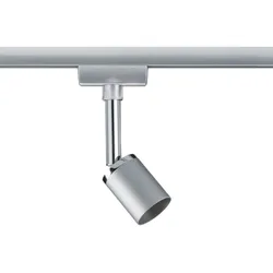 Paulmann URail Spot Pure II, Schienensystem Lampe, ohne Leuchtmittel, 230 V Beleuchtung, Chrom matt