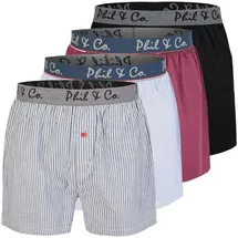 Phil & Co. Berlin Boxer Classic Checks 4er Pack