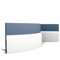 Orac Decor SX104F Luxxus Flexible Zierleiste Stuckleiste Modernes Design Weiß