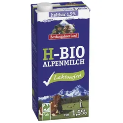 Berchtesgadener Land H-Alpenmilch 1,5% laktosefrei bio