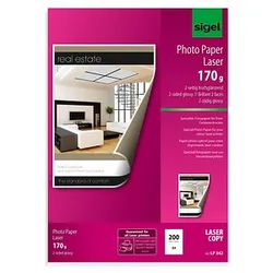 SIGEL Fotopapier LP342 DIN A4 glänzend 170 g/qm 200 Blatt