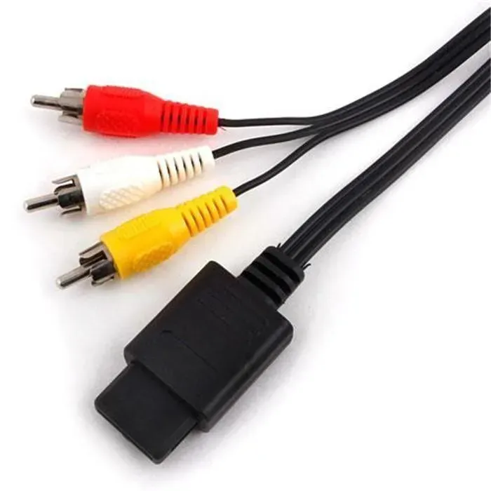 RCA AV TV Video Cord Cable for Nintendo 64 N64 GameCube Video Game Cable