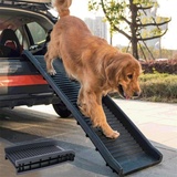 Hunderampe klappbar Auto Einstiegshilfe Teleskop Hundetreppe 90KG Tiertreppe