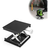 HJIAMA Labor Hebebühne, Hebebühne Aluminiumlegierung, Schwarz, Höhenverstellbar 25–90 mm, Labor Hebetisch, Geeignet für Experimentelles Design, Technische Operationen