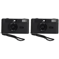 OSALADI 2stücke Vintage Filmkamera Wiederverwendbare Kamera Mit Integriertem Blitz Für Film Geeignet Für Retro-Fotografie Und Analoge Bilder Ohne Batterie Praktisches Design