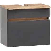 Held Waschbeckenunterschrank 2 Schubladen 61 x 55 x 40 cm Grau