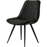 Hti-Living Stuhl Astrid Kunstleder Schwarz