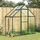 furnicato Gewächshaus Aluminium Grün Transparent 1,93 m2