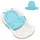 Lorelli Wanneneinlage Baby Badewannen Netz Froggy, B: 47 cm, L: 62 cm, 1-tlg., Badewanneneinsatz Kunststoff Clips ab Geburt blau