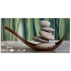 Artland Glasbild »Gleichgewicht«, Zen, (1 St.), grün
