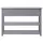 vidaXL Sideboard Grau 108x30x76 cm Massivholz Paulownia