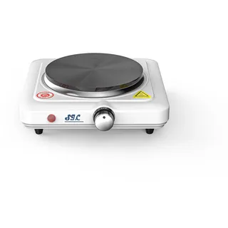 Tragbarer Elektroherd mit einer Platte, tragbar, aus Gusseisen, verstellbare Temperatur, für Camping, Reisen, Küche im Freien (1000W)