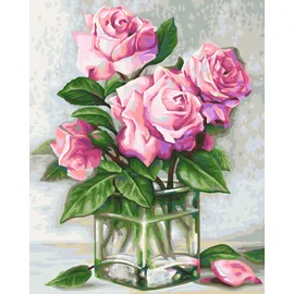 Schipper Rosen für Dich Malen nach Zahlen 1 St. mehrfarbig 24 x 30 cm