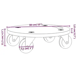 vidaXL Transportroller 250 kg